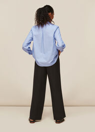 Stripe Cotton Pocket Shirt