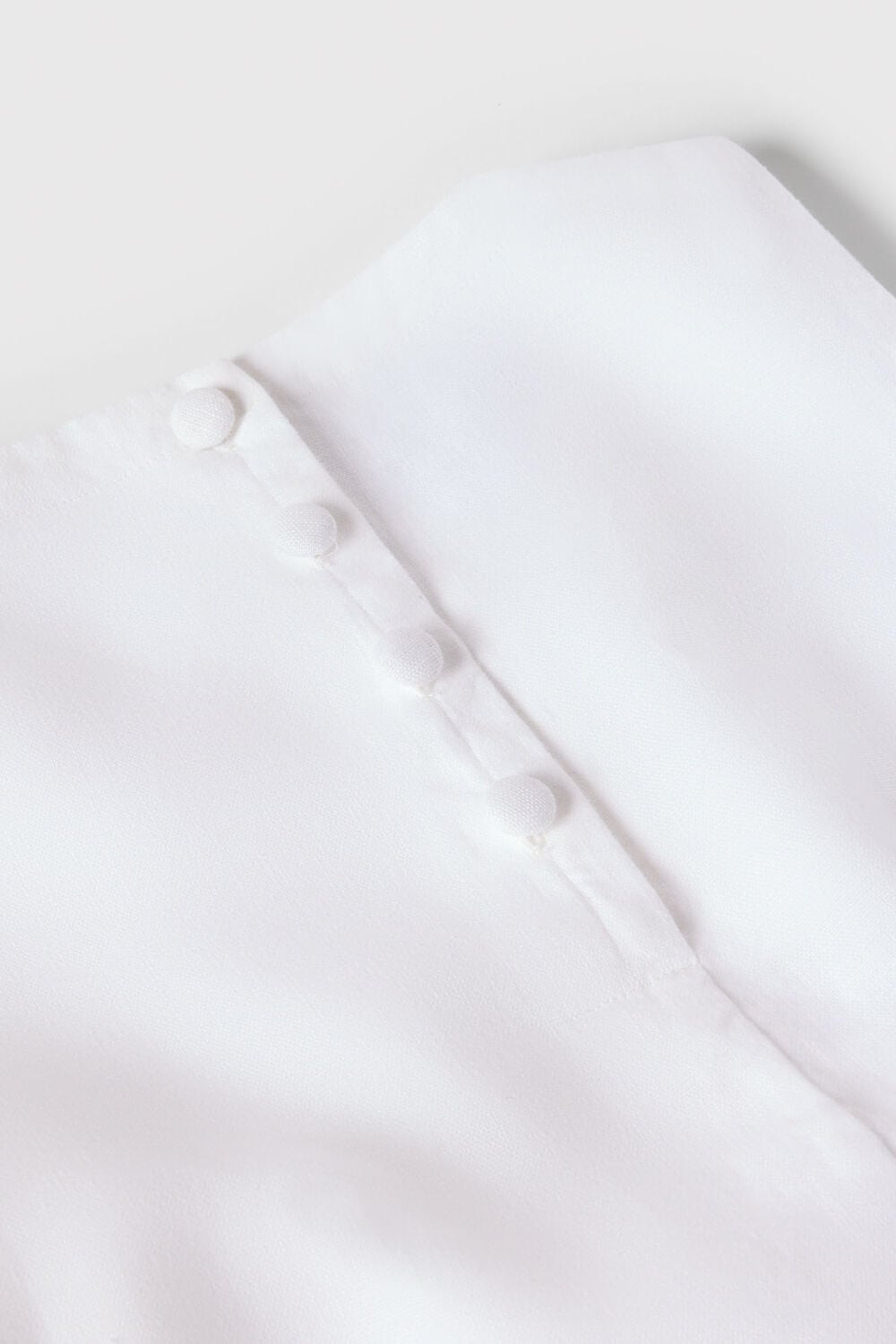 White Swing Linen Mini Dress
