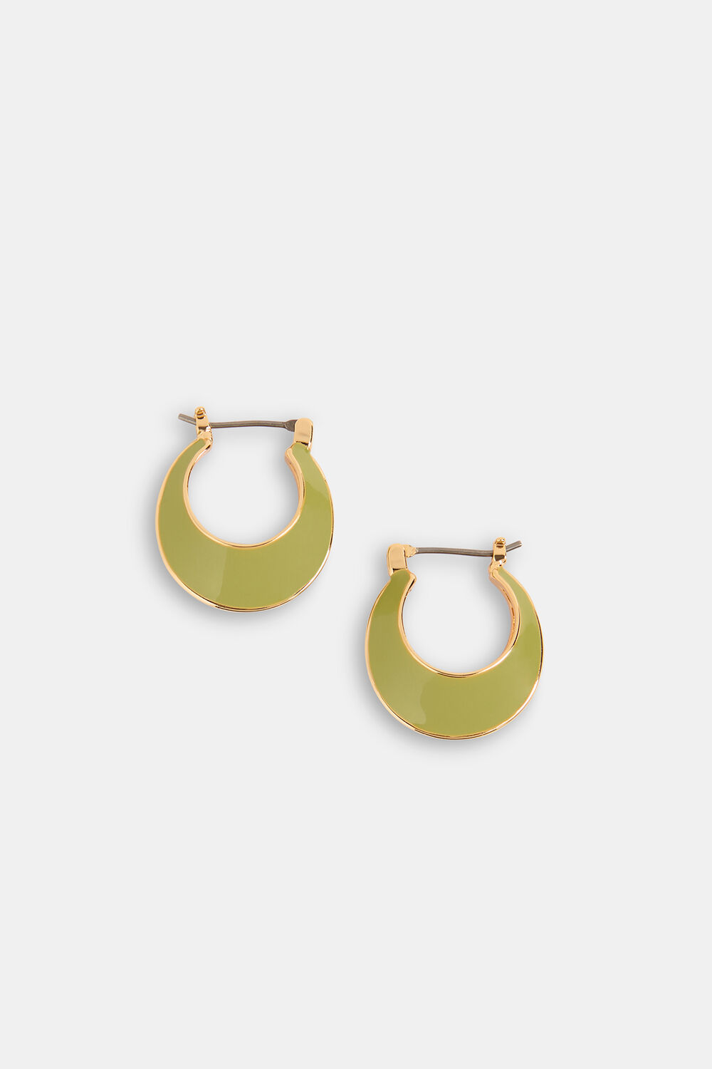 Enamel Curved Earring