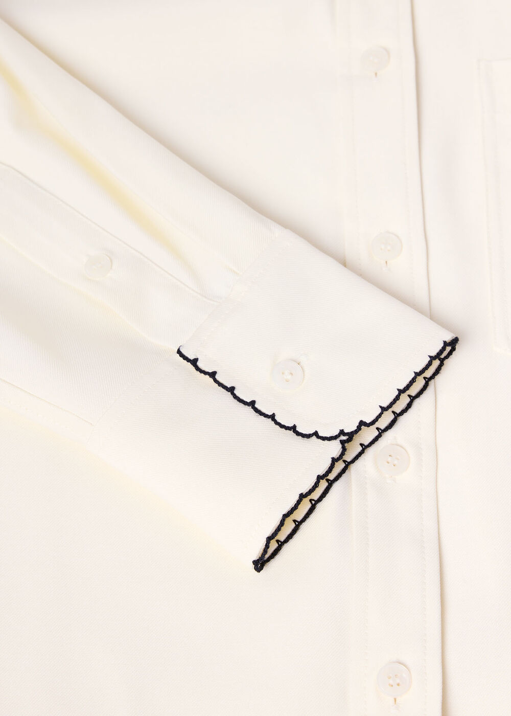 Embroidered Collar Shirt