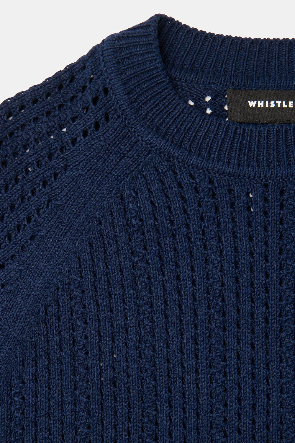 Pointelle Crew Neck Knit