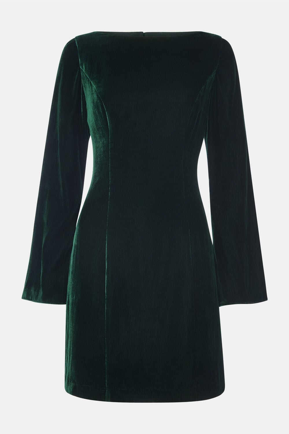 Velvet Flare Sleeve Dress