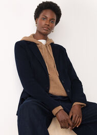 Slim Jersey Jacket Navy