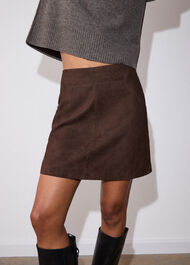 Suede A Line Skirt