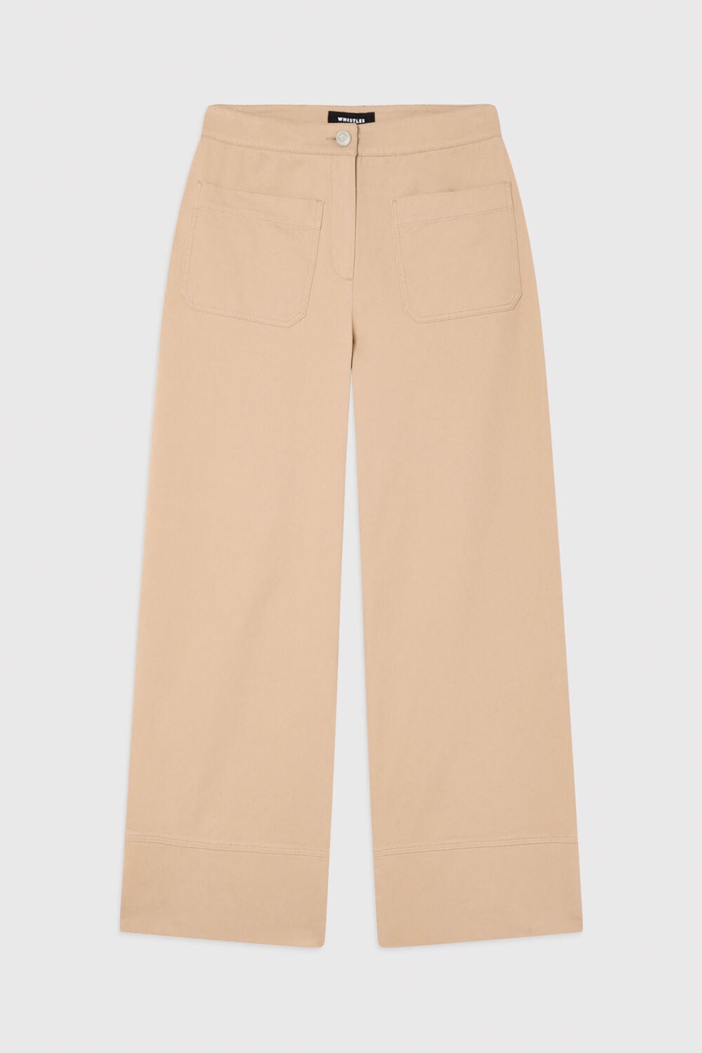 Wide Leg Casual Cotton Trouser
