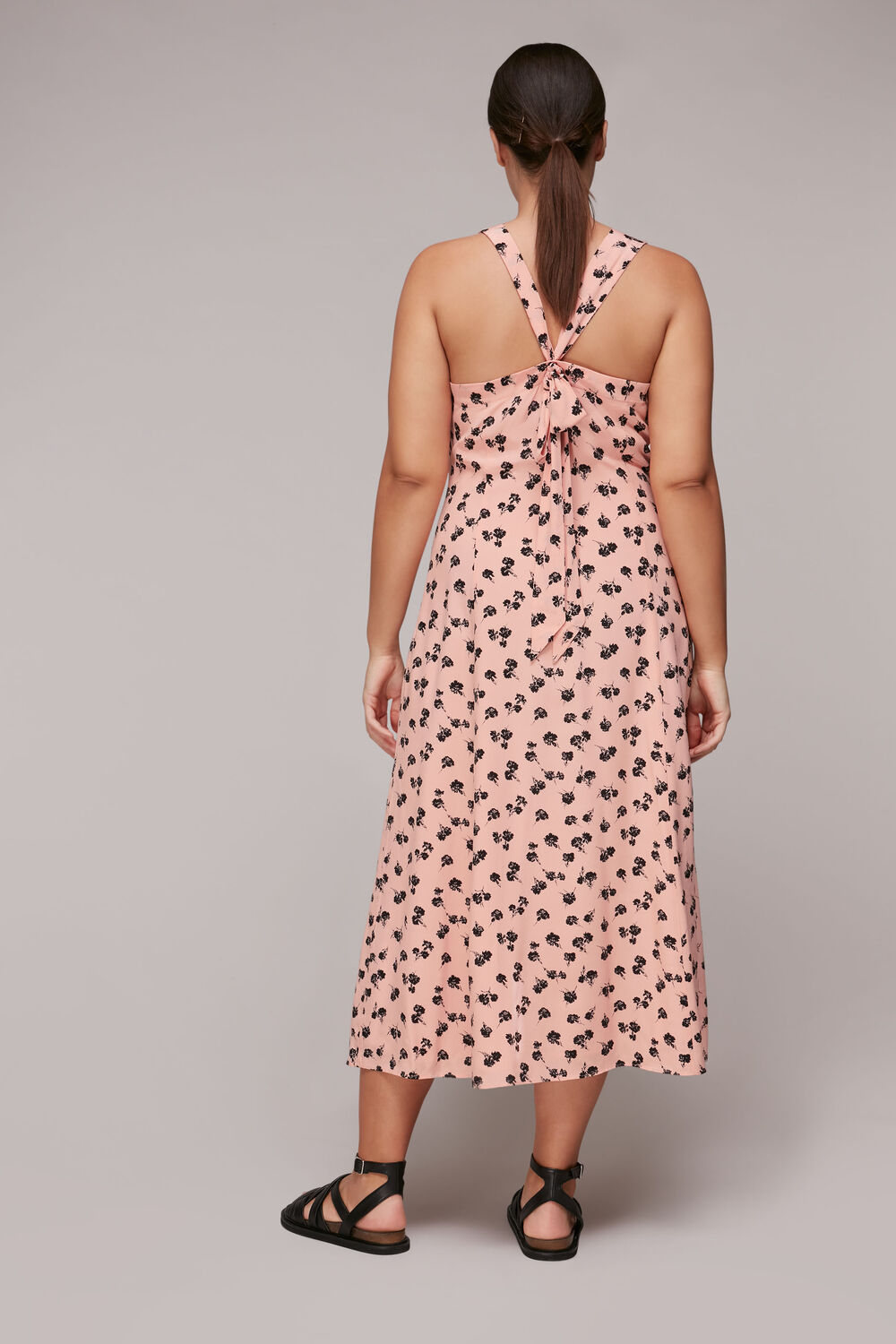 Scattered Carnation Midi Dress