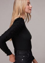 Ruched Sleeve Top