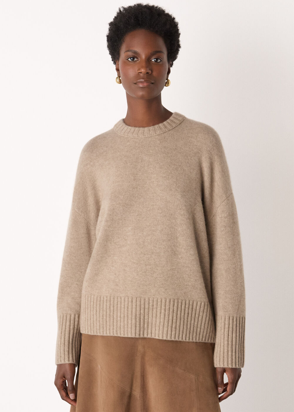 Heavy Cashmere Crew Neck Knit