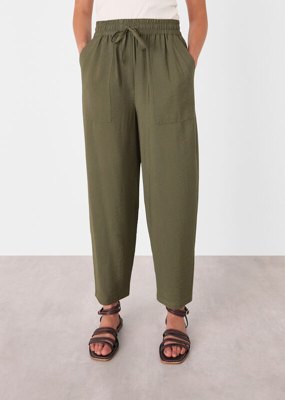 Khaki Tie Waist Trouser