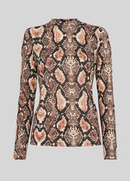 Snake Print Essential Top Snake Print