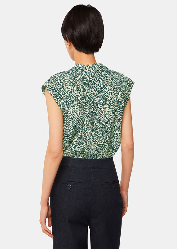 Diagonal Leopard Shirt