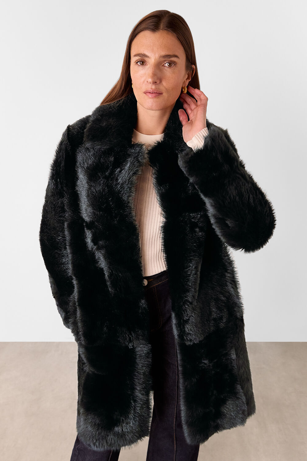 Odette Long Shearling Coat