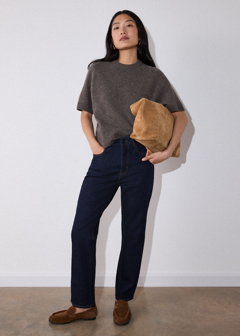 Soft Suede Ruched Loafer