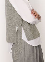 Wool Mix Side Tie Detail Tank