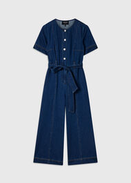 Petite Button Down Jumpsuit