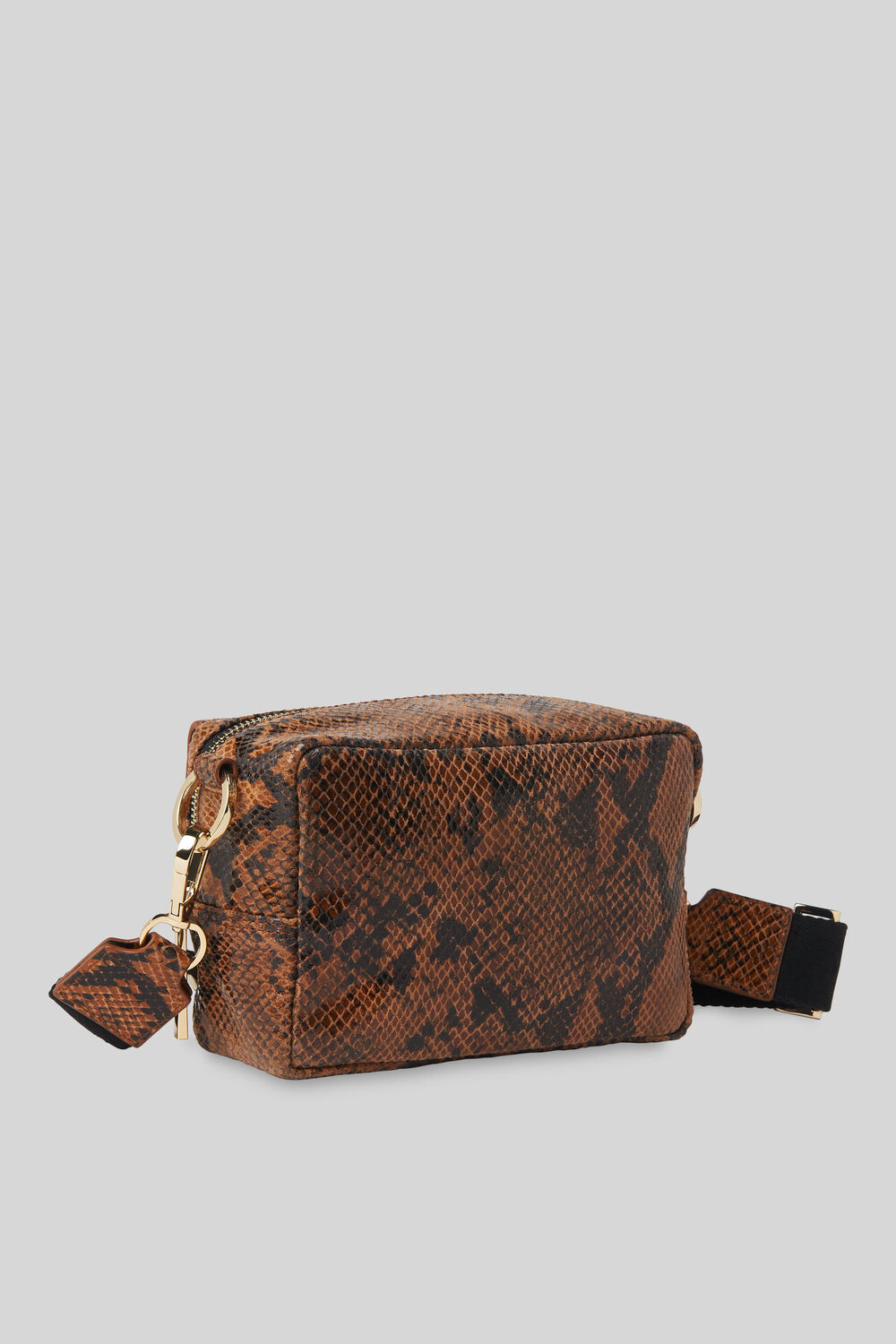 Bibi Snake Crossbody Bag Tan