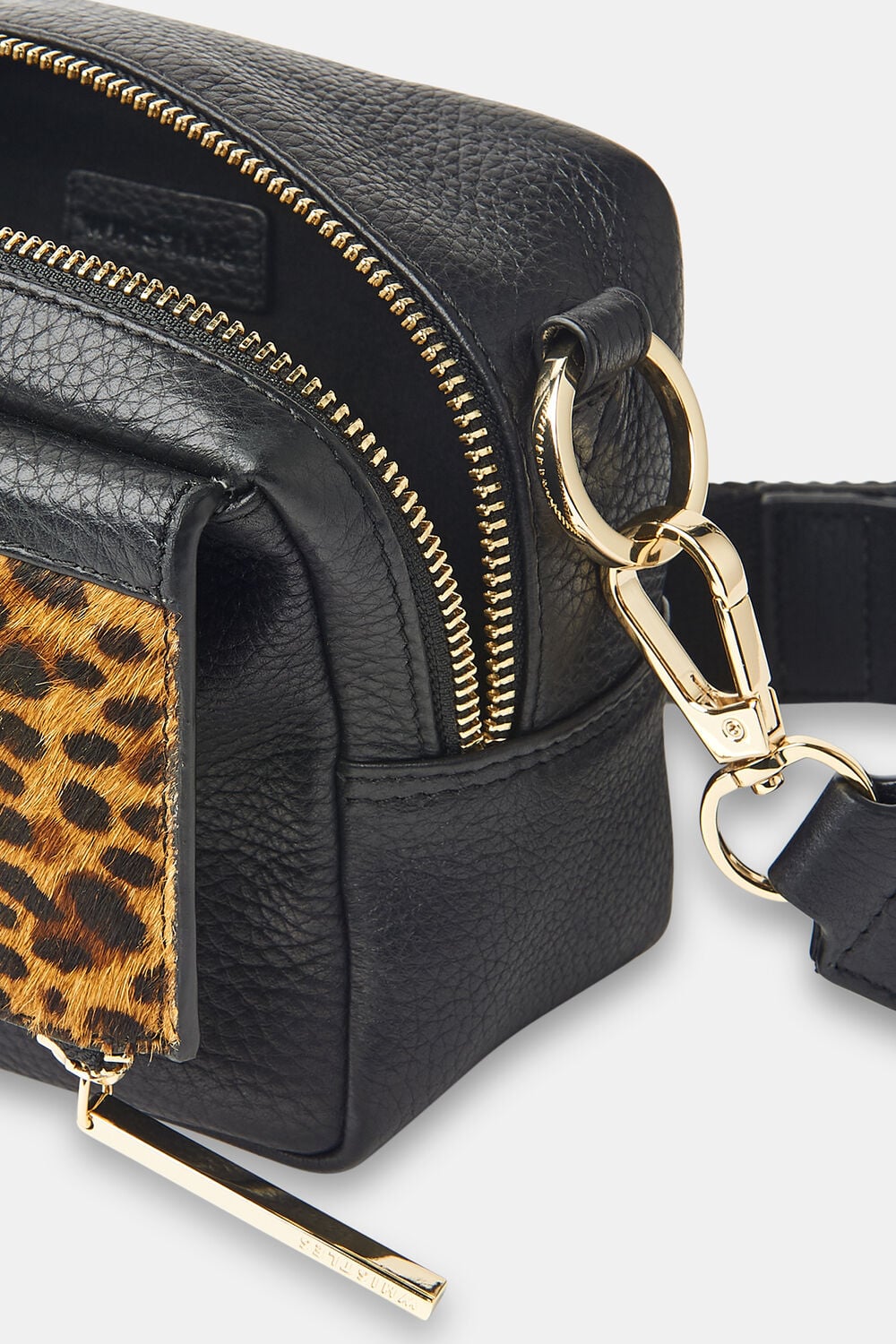 Bibi Leopard Crossbody Bag Black/Multi