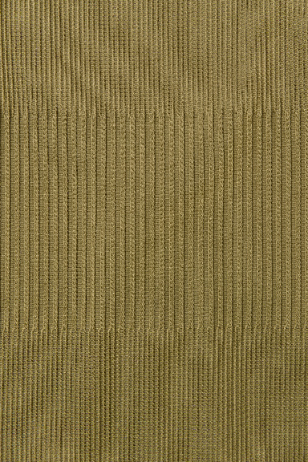 Olive Mixed Rib Square Neck Swimsuit
