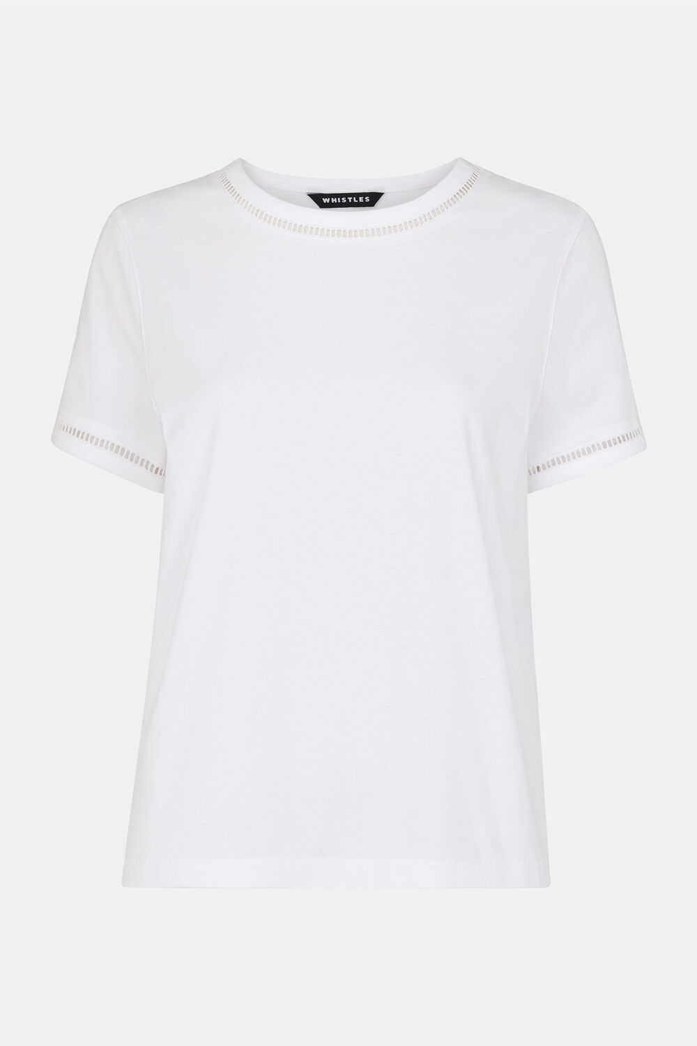 Broderie Trim Detail Tee