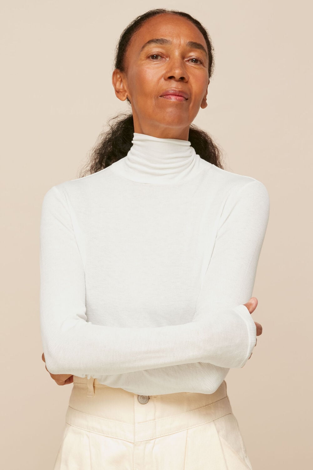Ivory Essential Polo Neck