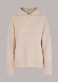 Rib Detail Collar Jumper