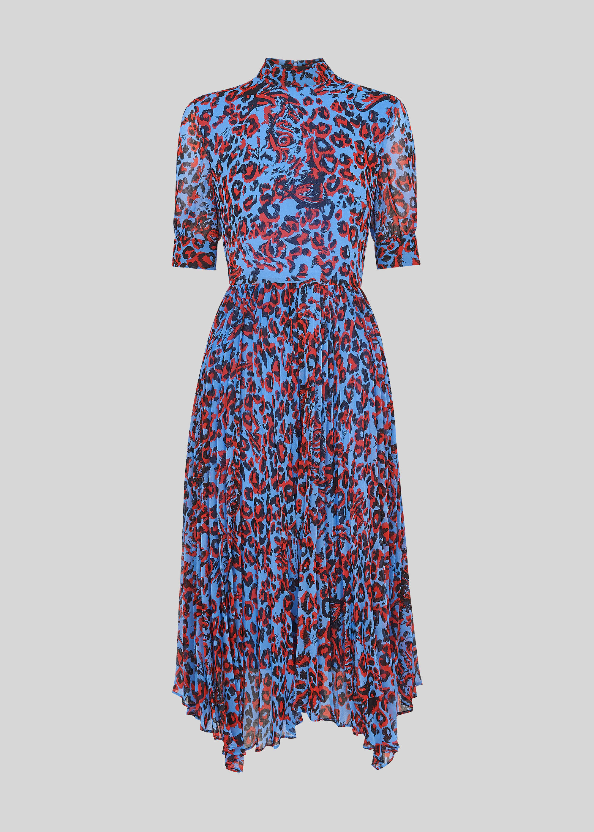 whistles green jungle cat dress