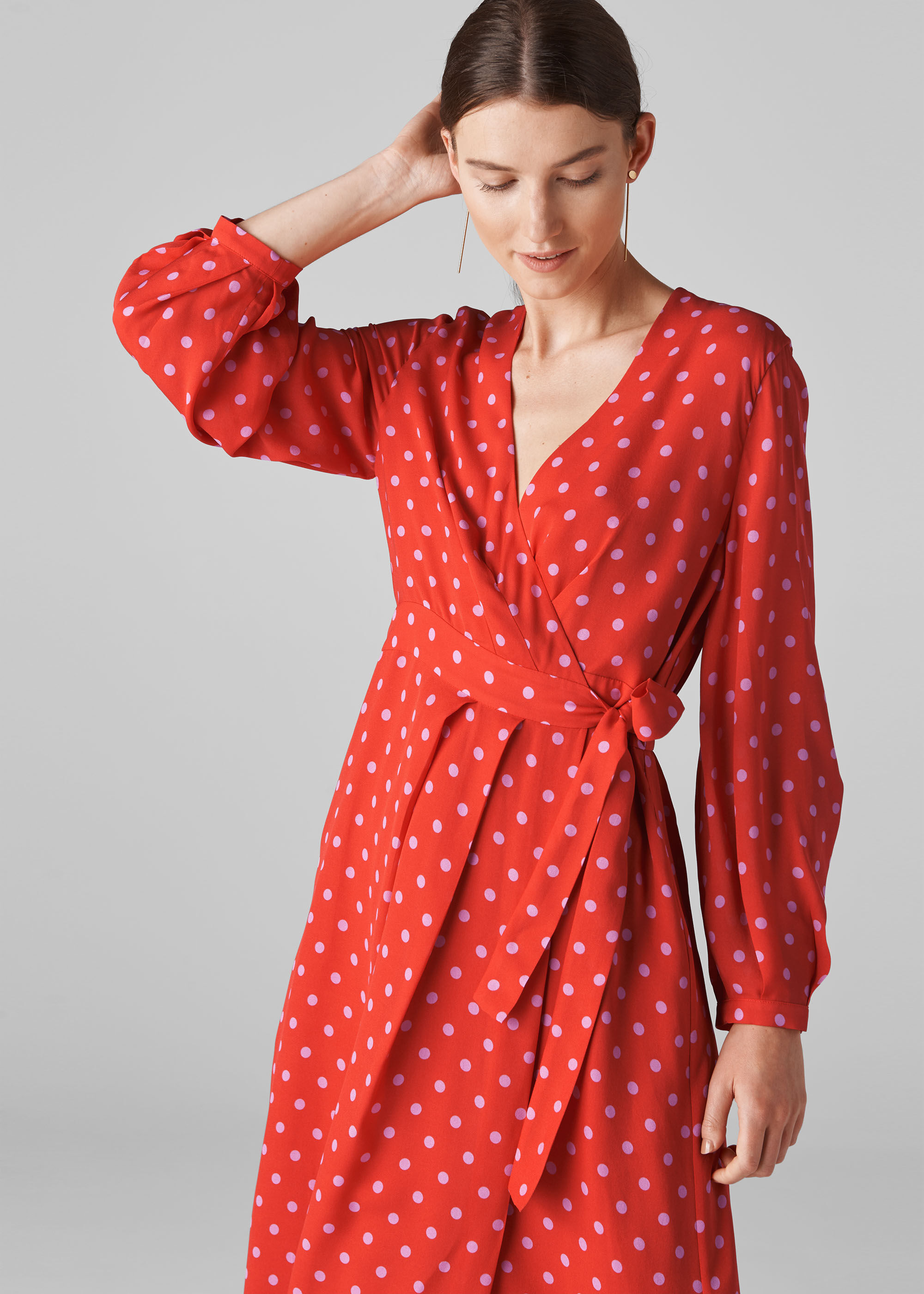 Spotty wrap dress second female 2025