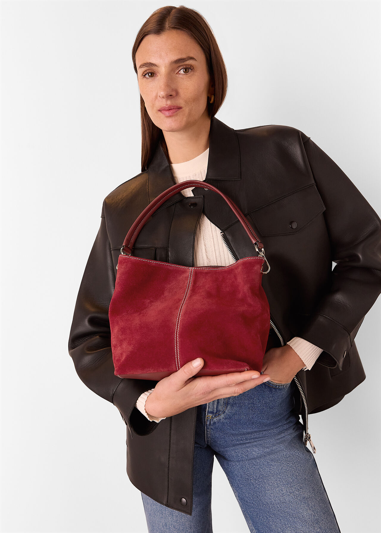 Raya Suede Small Bag