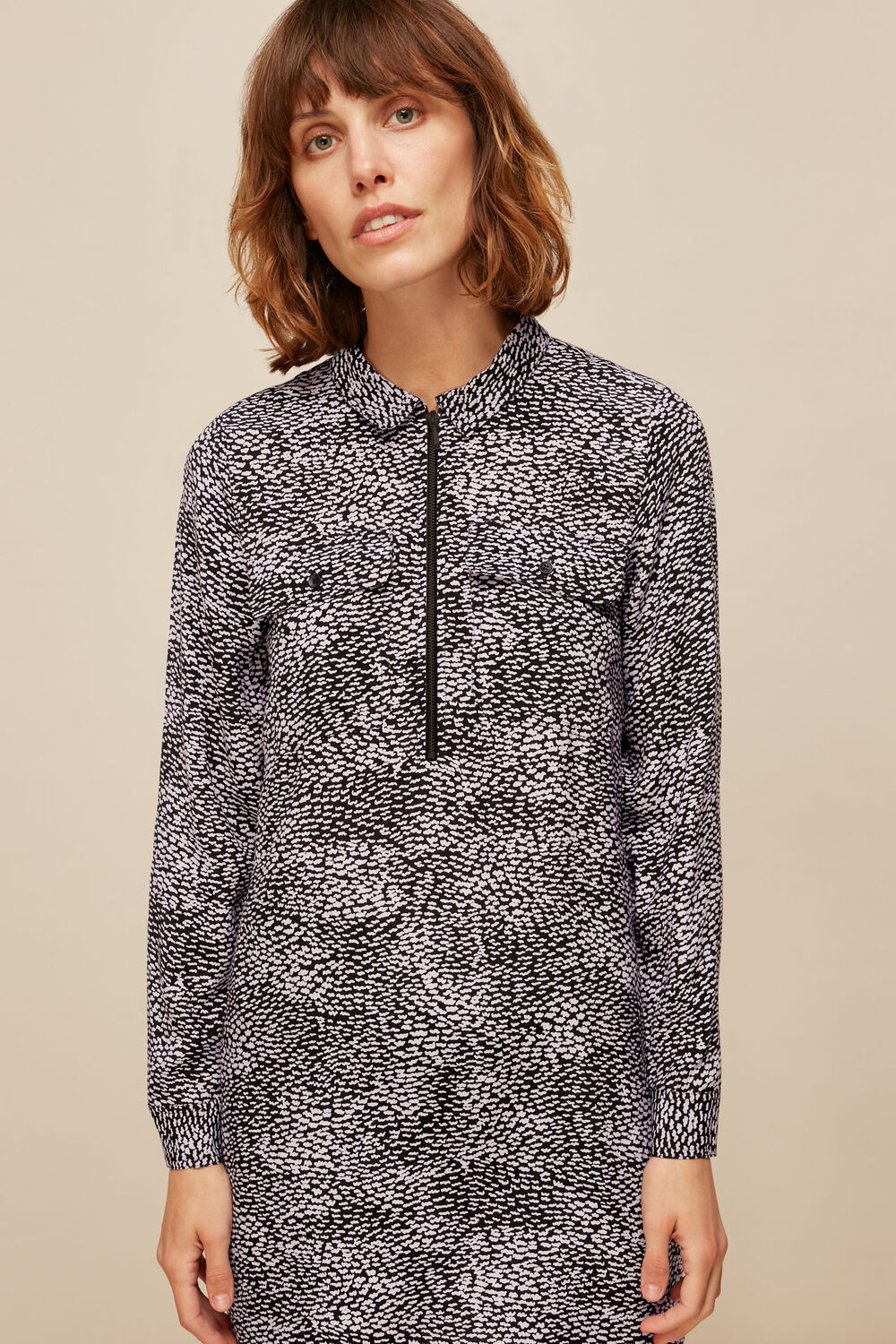 Multicolour Kay Ripple Print Shift Dress