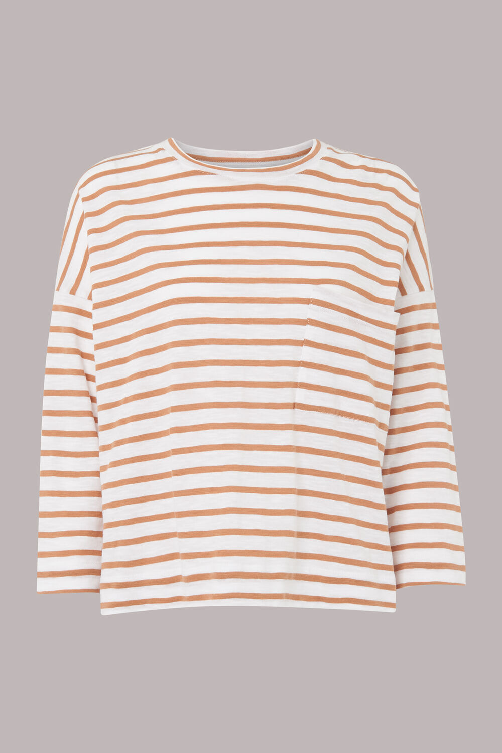 Stripe Cotton Pocket Top