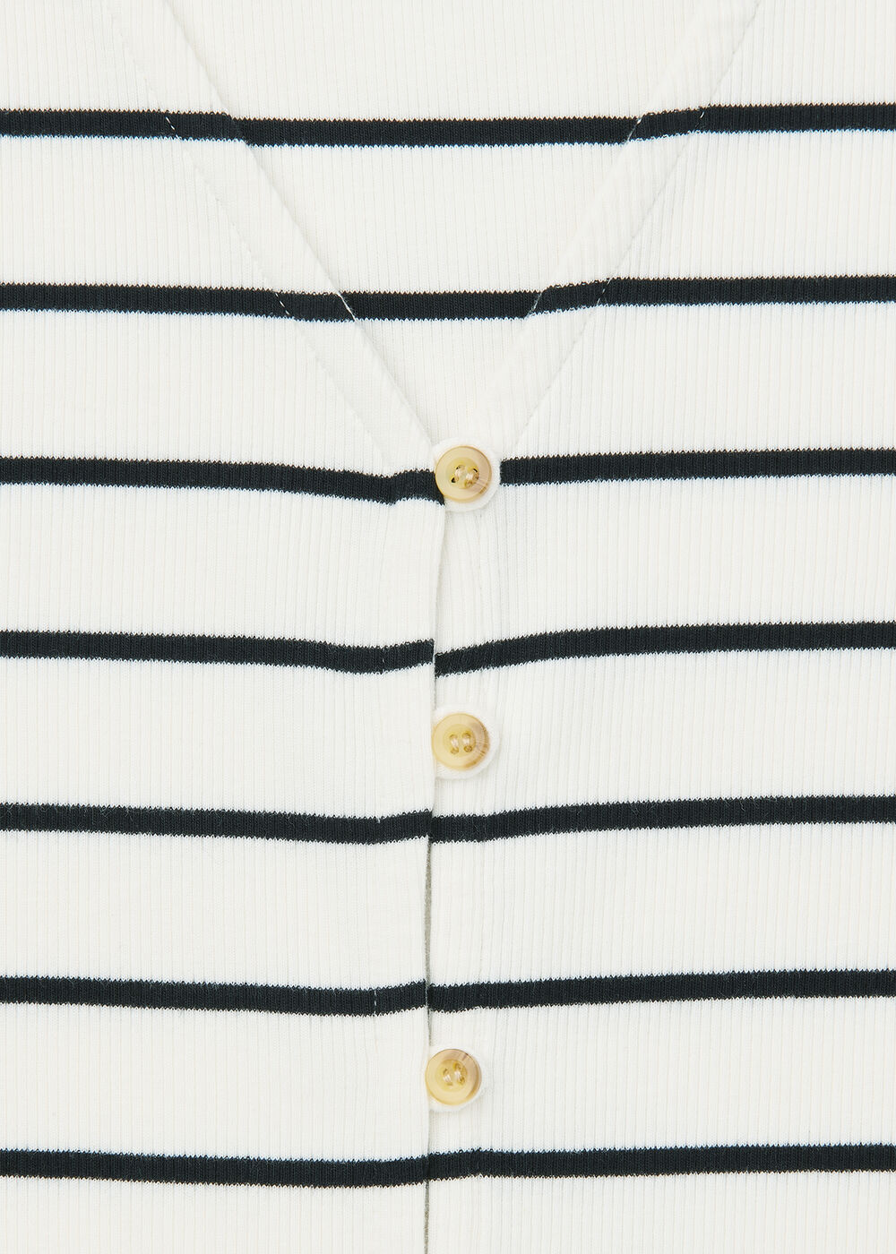 Stripe Button Front Tank