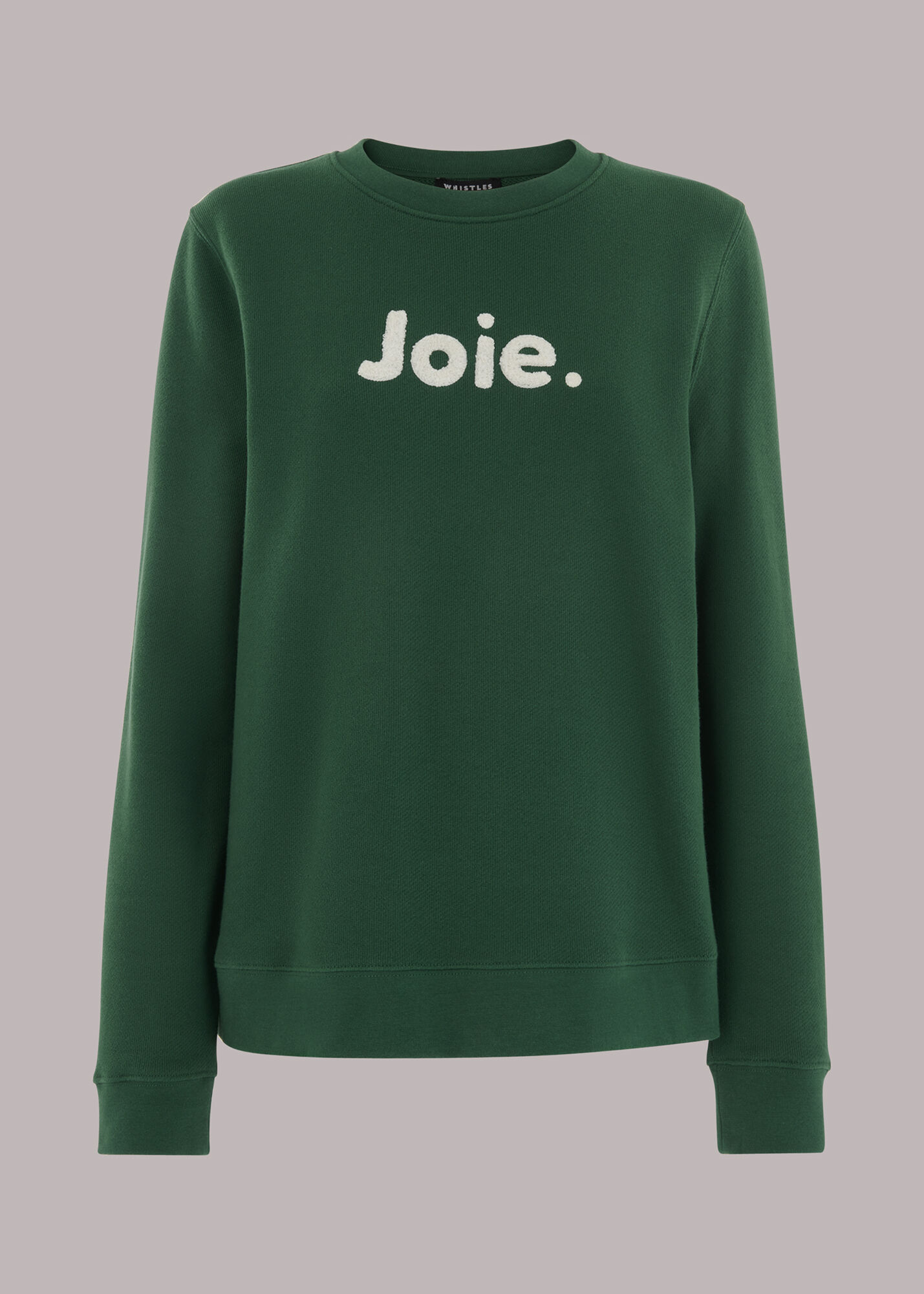 Dark Green Joie Logo Sweatshirt | WHISTLES | Whistles US |