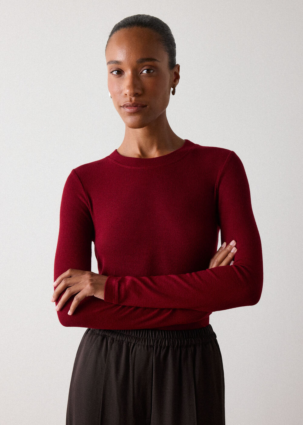 Essential Ribbed Crew