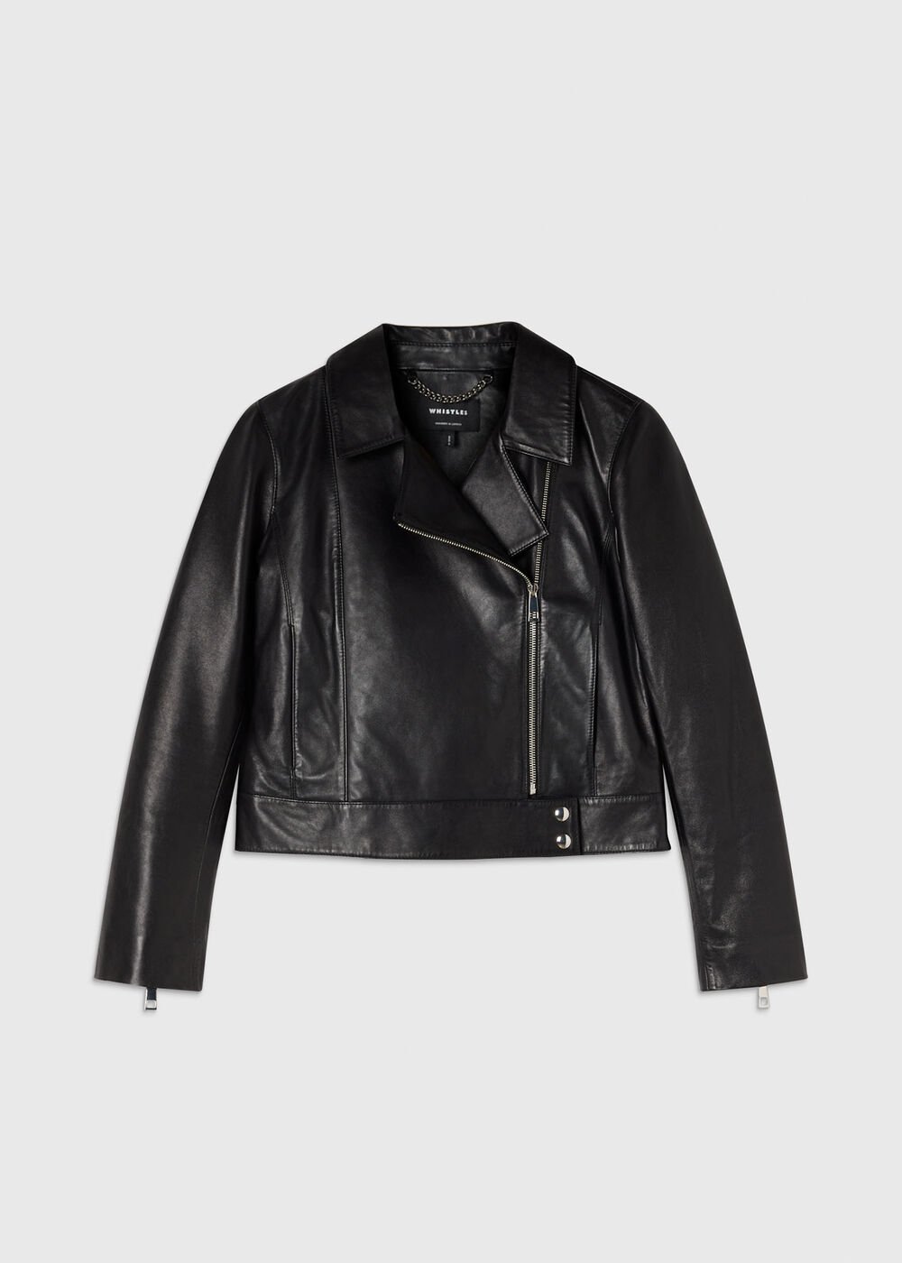 Clean Zip Leather Jacket