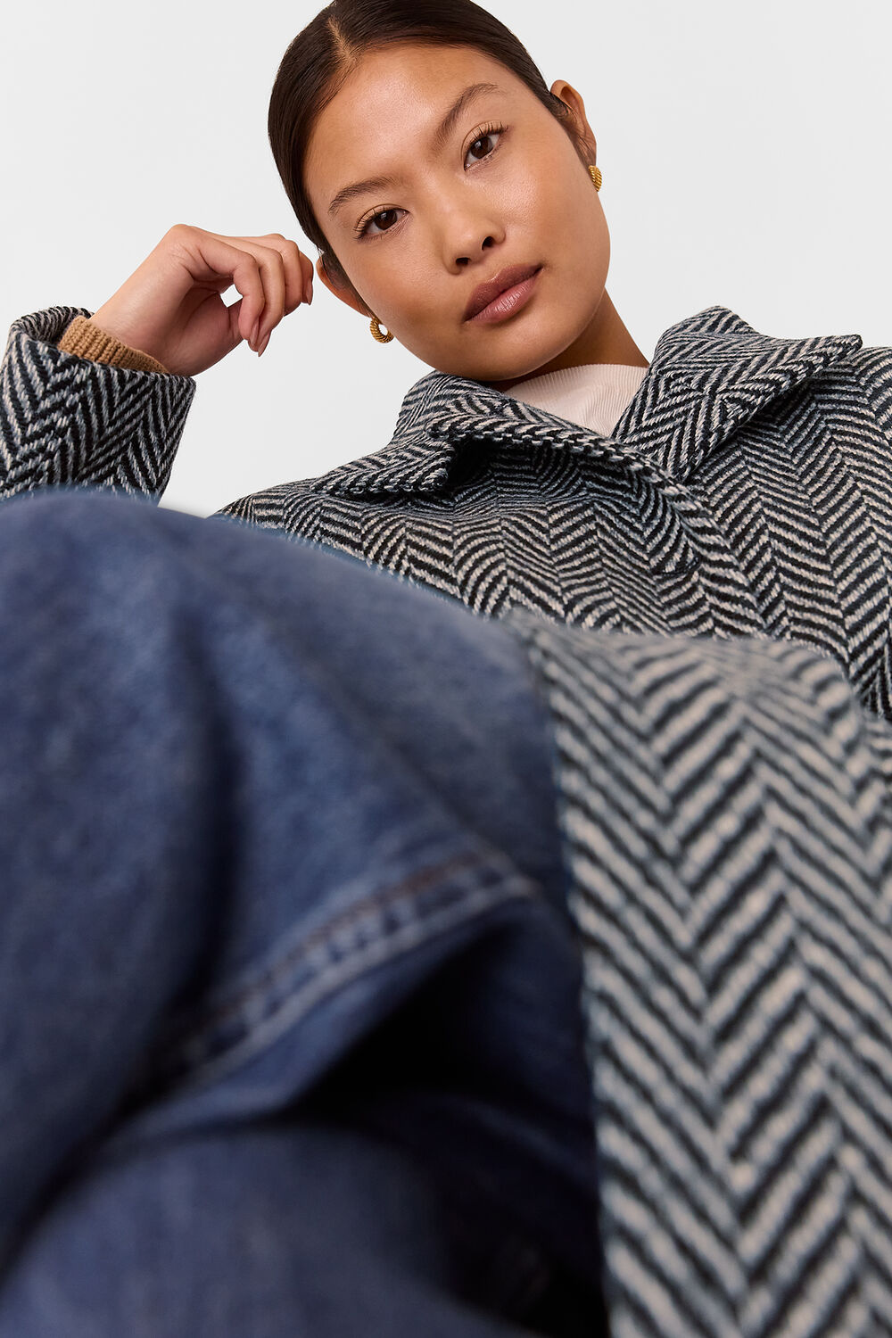 Petite Cosette Funnel Neck Coat