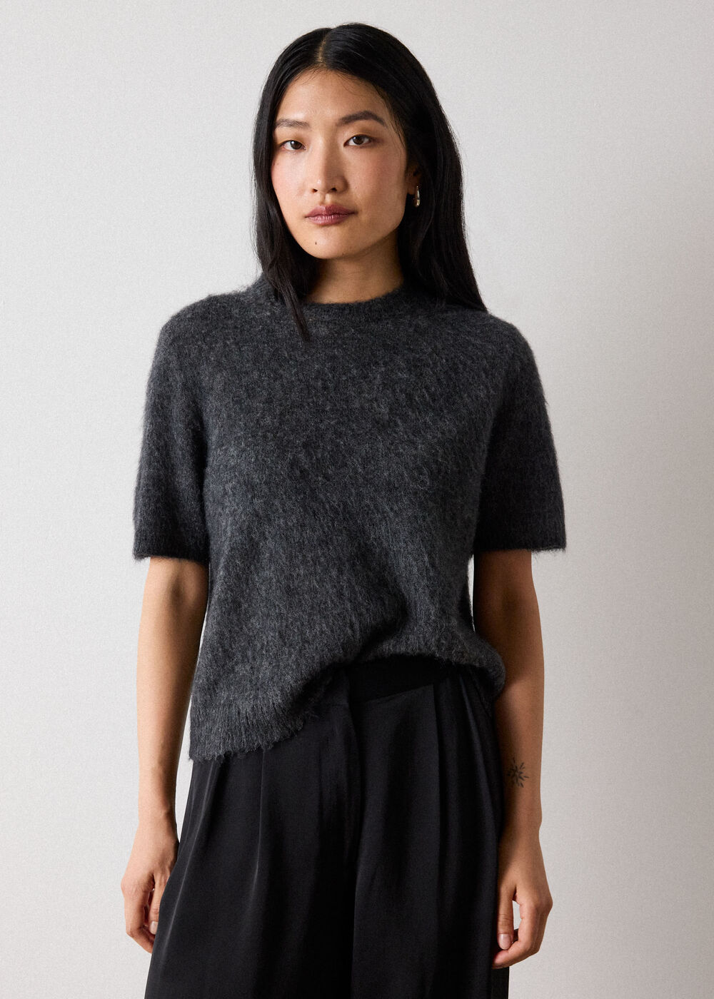 Alpaca Mix Knitted Tee