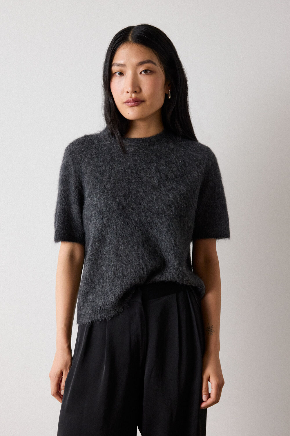 Alpaca Mix Knitted Tee