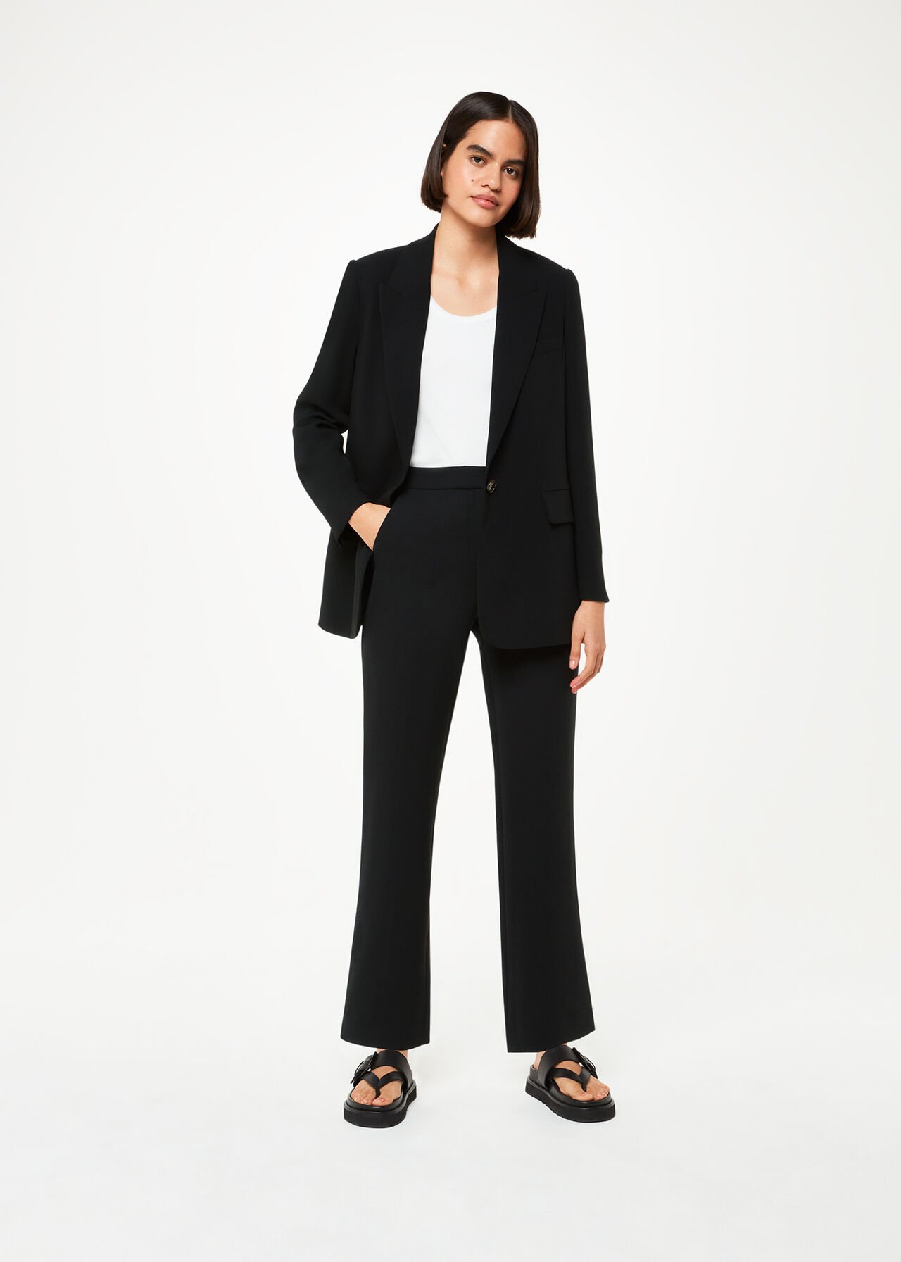 Crepe Boyfriend Blazer