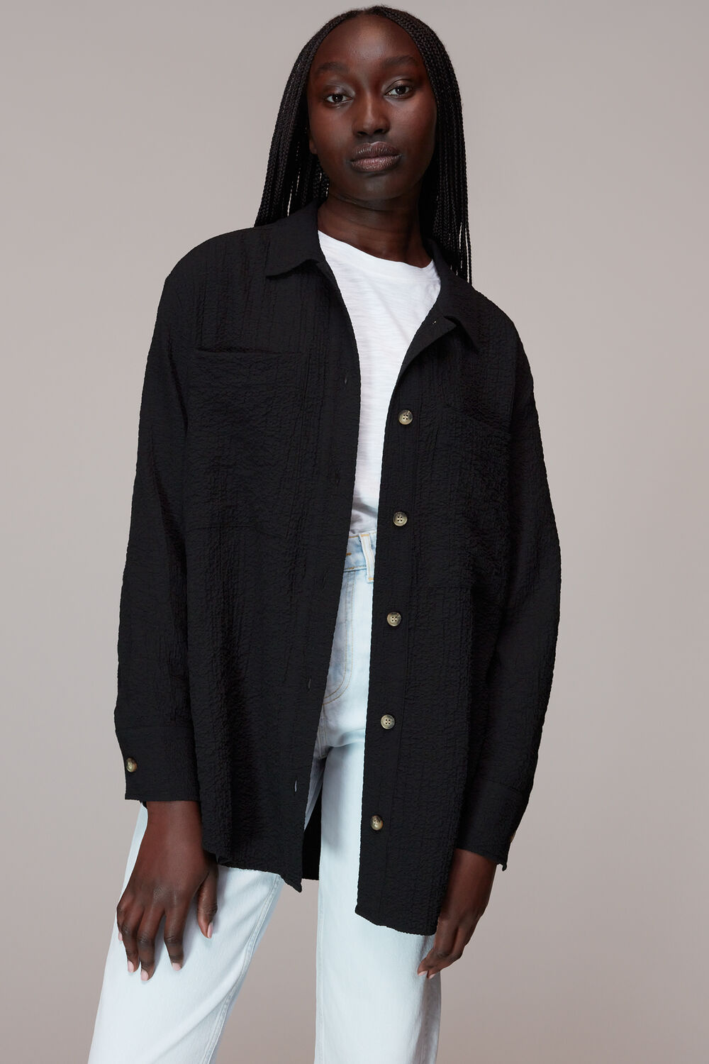 Lola Crinkle Overshirt