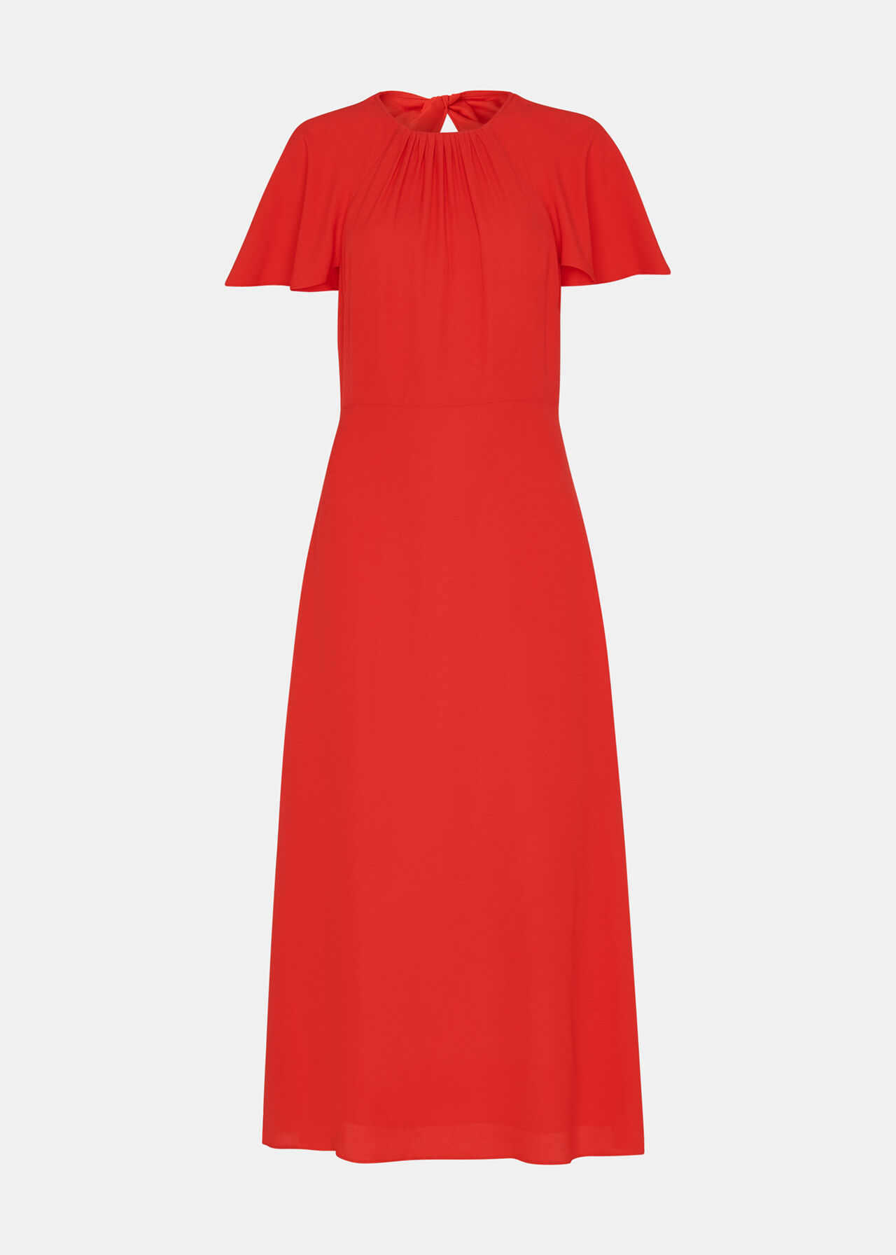 Red Annabelle Cape Sleeve Dress | WHISTLES
