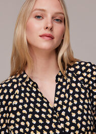 Twisting Tulips Trapeze Dress