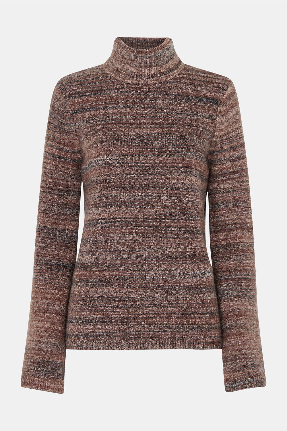 Textured Funnel Neck Knit