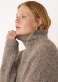 Alpaca Blend Funnel Knit