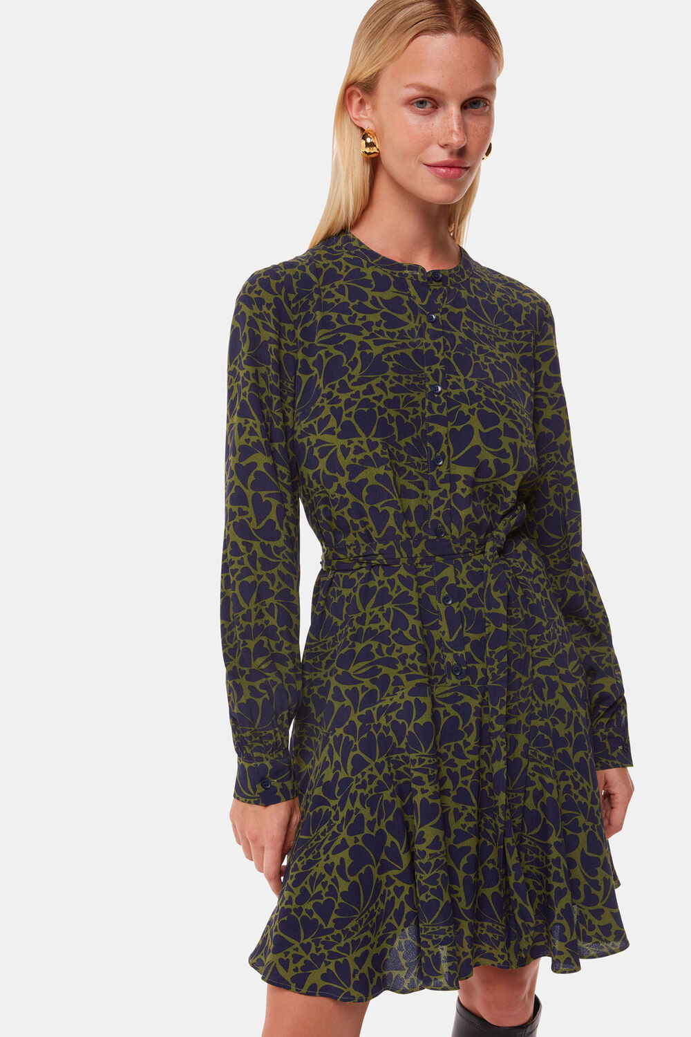 Abstract Petal Flippy Dress