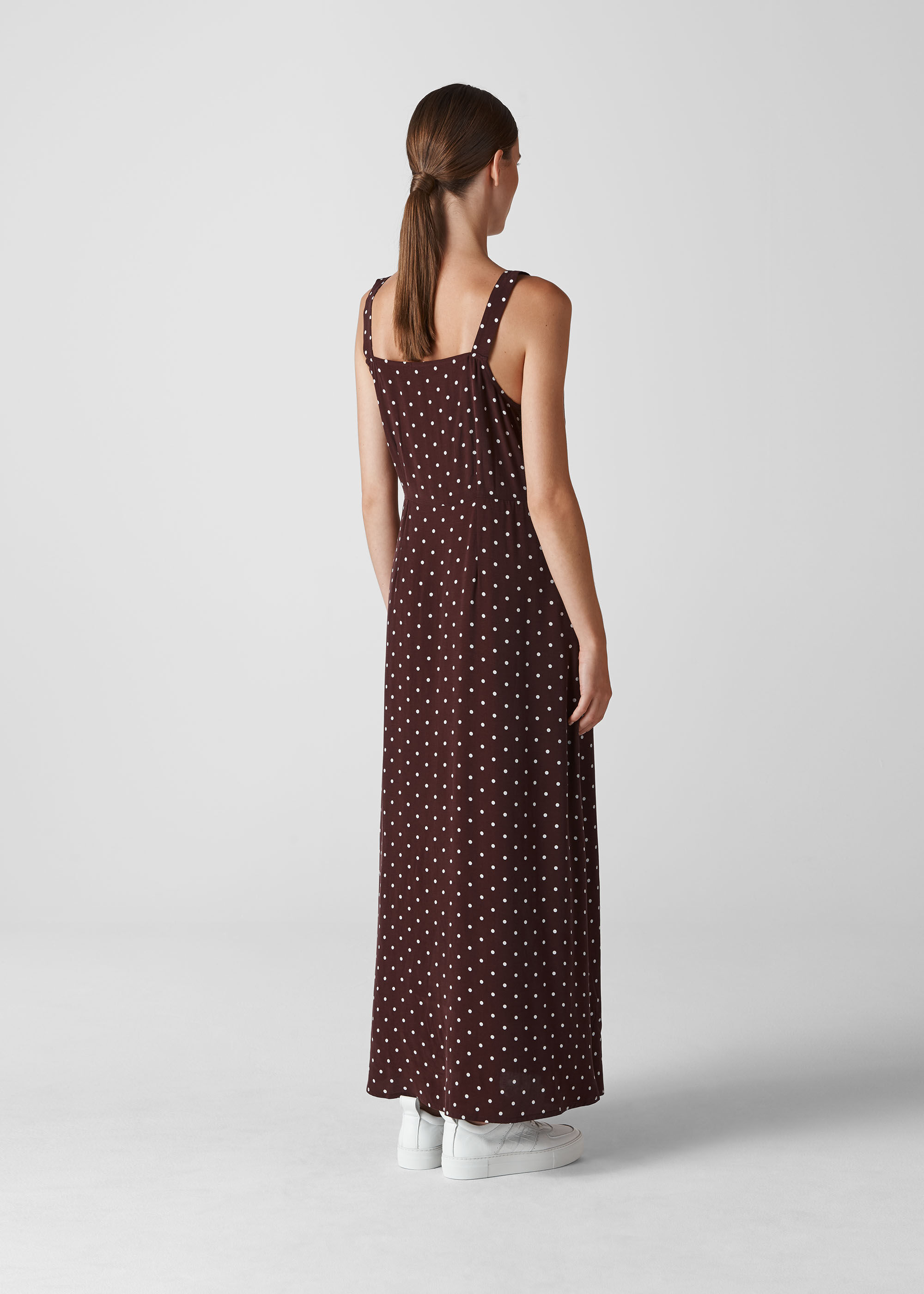 Whistles spot 2025 print maxi dress