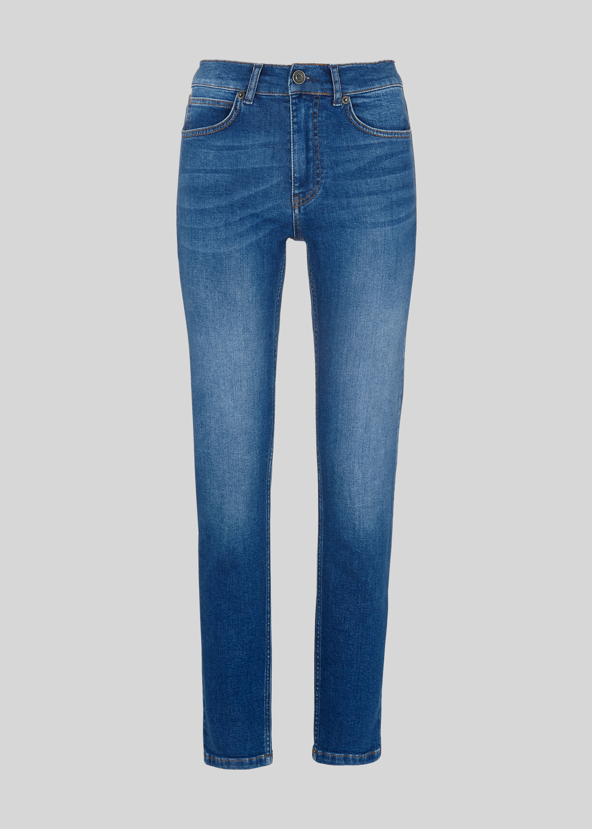 Denim Mid Wash Skinny Jean WHISTLES