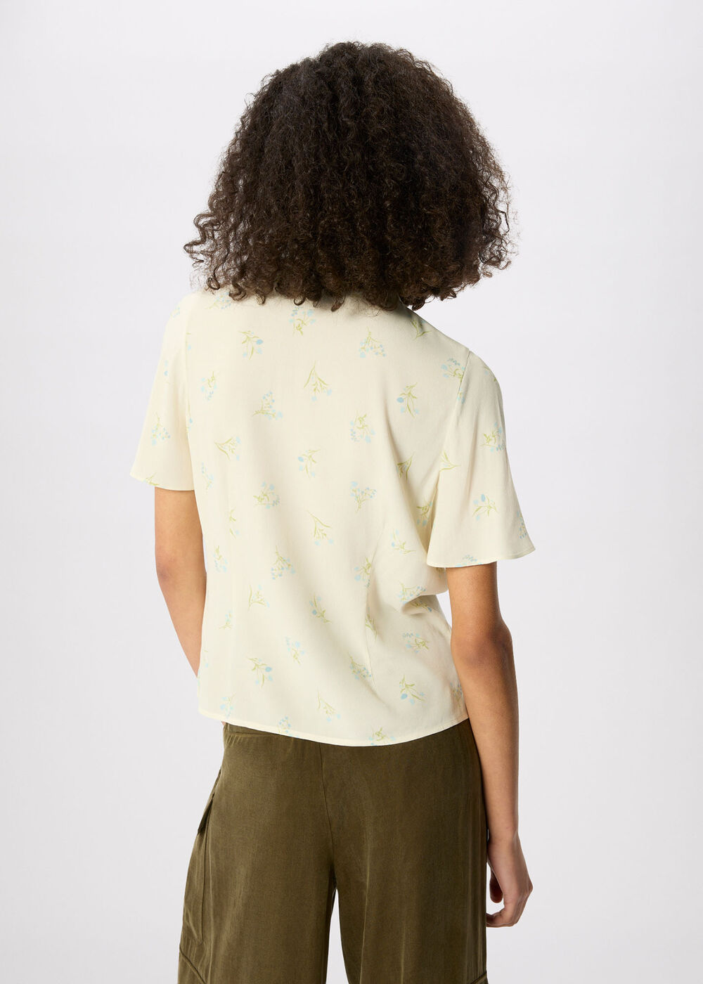 Floral Button Front Shirt