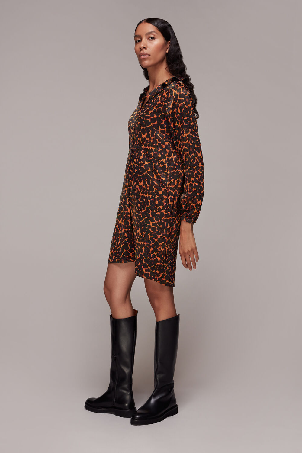 Smudge Animal Frill Dress