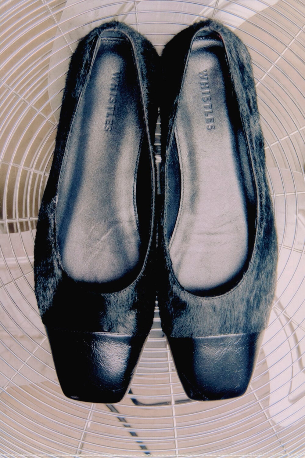 Hair-On Leather Ballet Pump