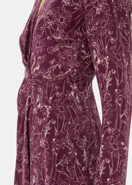 Strawberry Plant Silk Dress